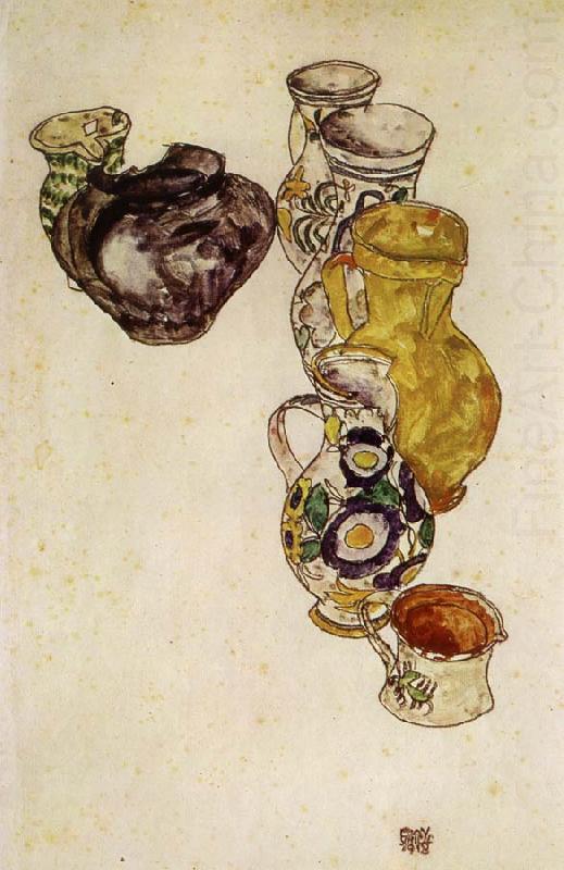 Peasants- Jugs, Egon Schiele